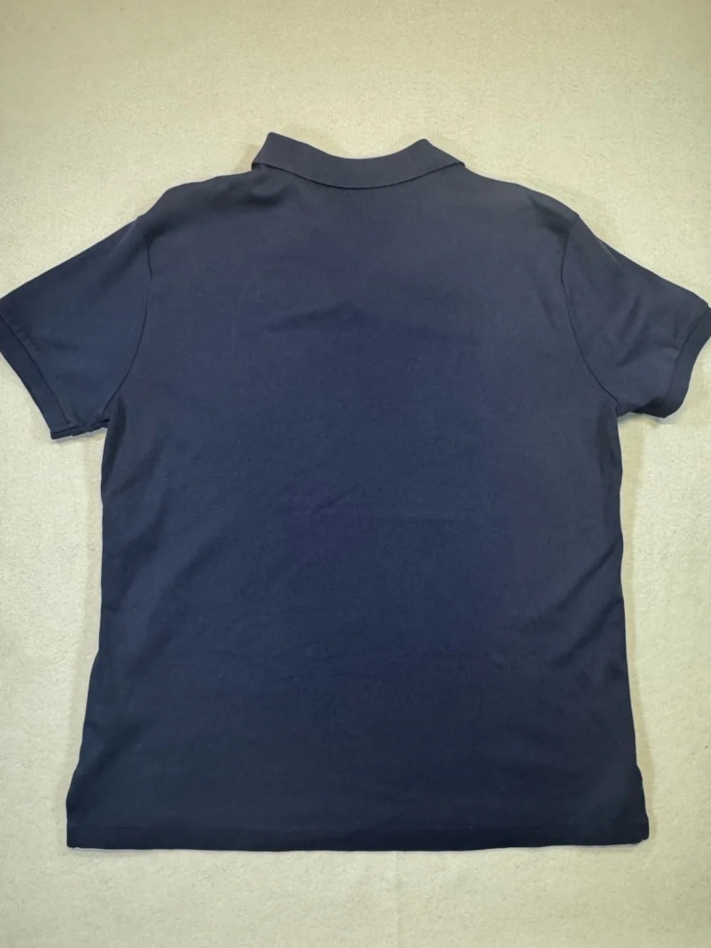 Ralph Lauren Navy Polo with Gold Pony Embroidery